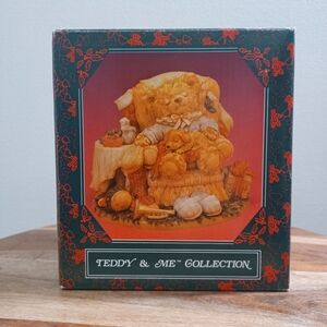 VINTAGE 1993 WBI Inc Teddy & Me Christmas Decoration Figurine